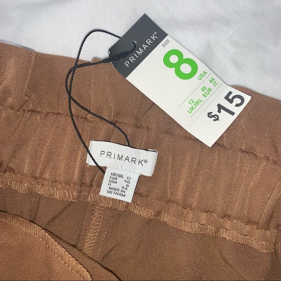 PRIMARK High-Waisted Brown Shorts - Picture 3 of 3